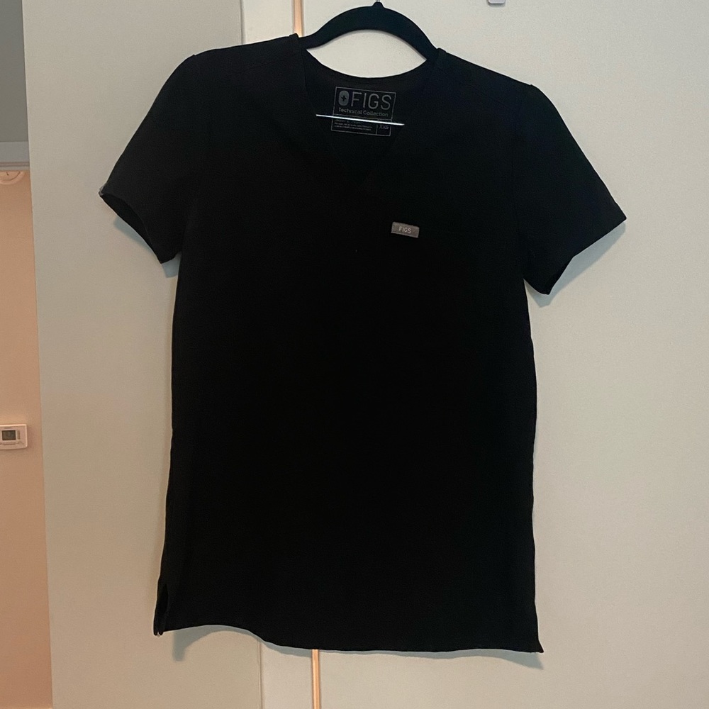 Figs black Catarina one pocket scrub top XXS